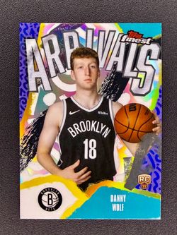 Danny Wolf 2025-26 Topps Finest Rookie RC Arrivals Silver Holo Refractor A-27