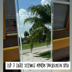 Led 3 Light Setting Full Body Touchscreen Mirror 