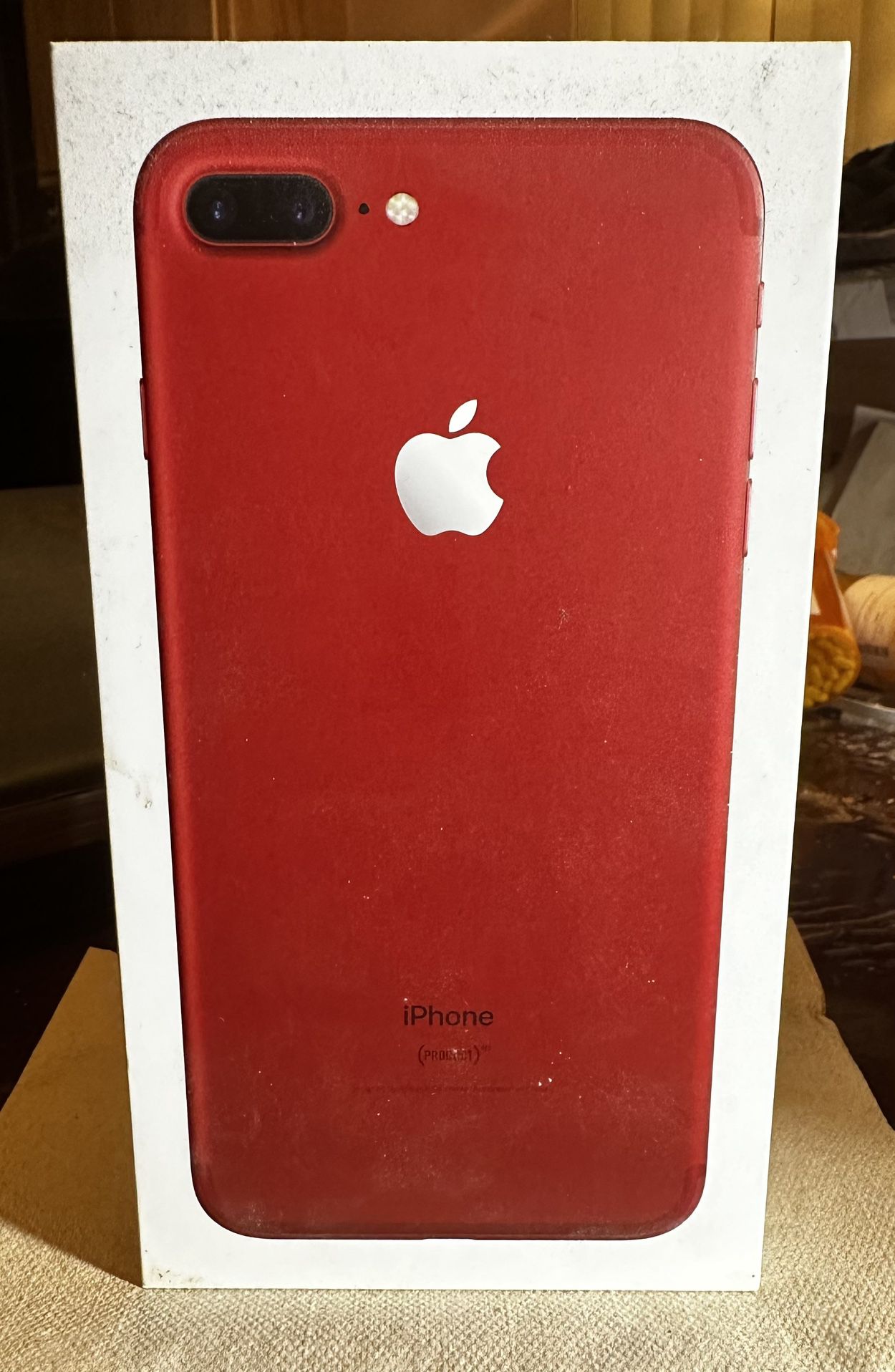 iPhone 7 Plus Red EMPTY BOX ONLY