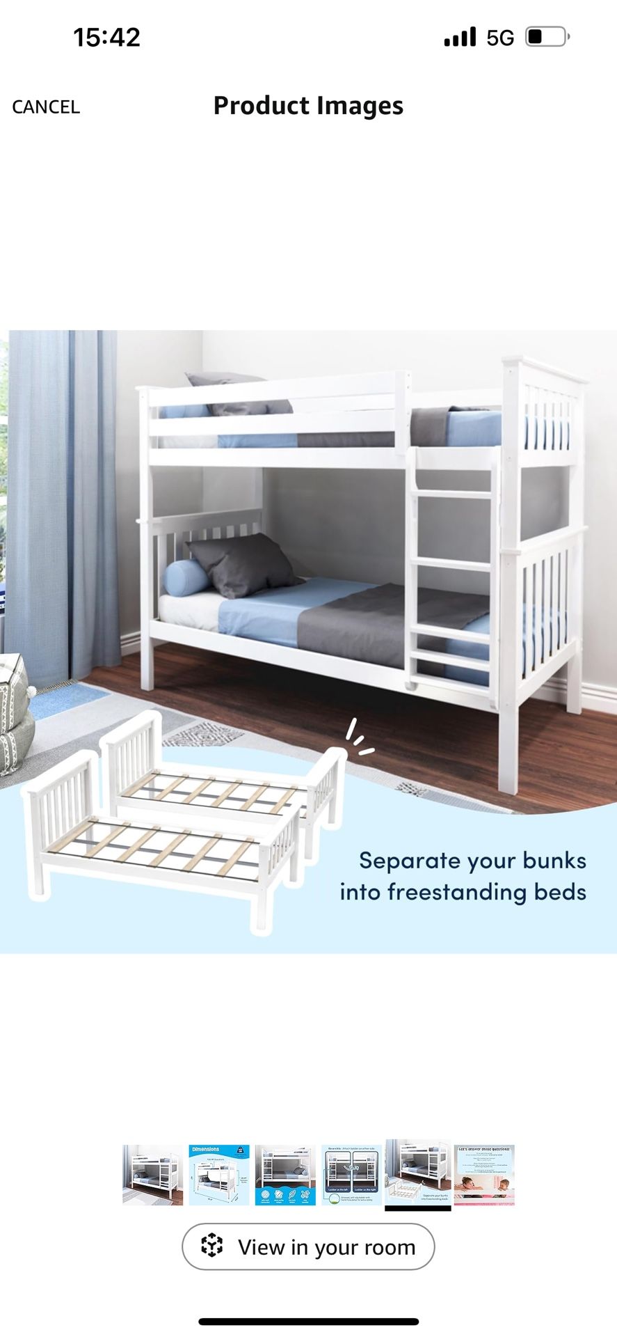 Twin Over Twin Beds + Mattresses
