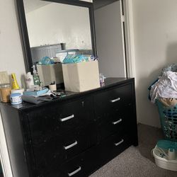 Dresser And Mirror