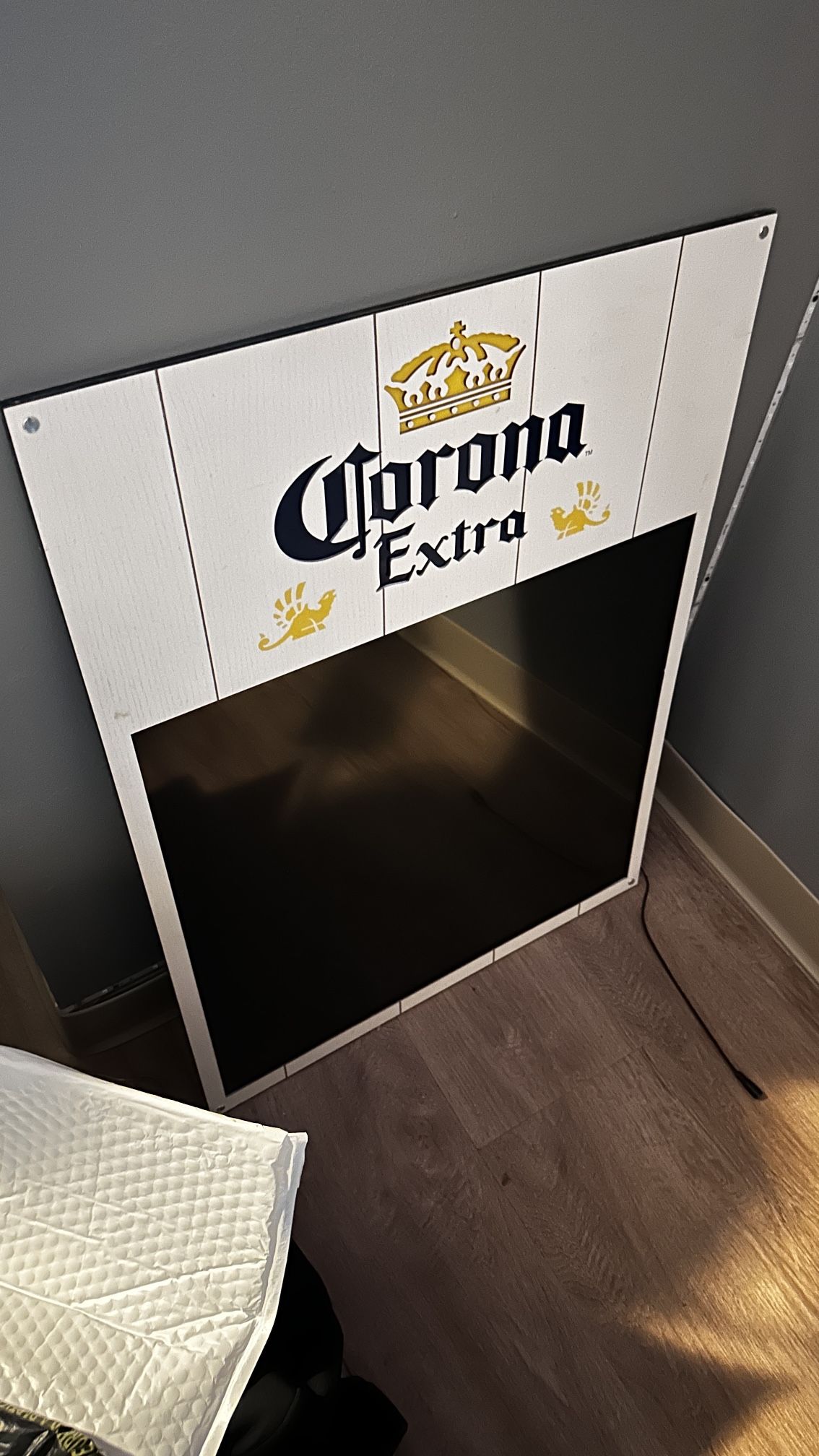 Led Corona Sign An Two Bar Tray Stainless Steel