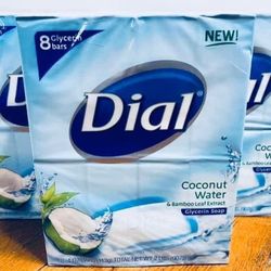 Dial Coconut Water & Bamboo Leaf Extract Glycerin Bar Soap Set