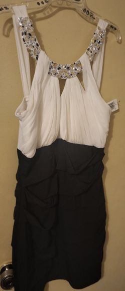 White And Black Dress