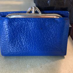 Navy Blue Wallet / Vintage 