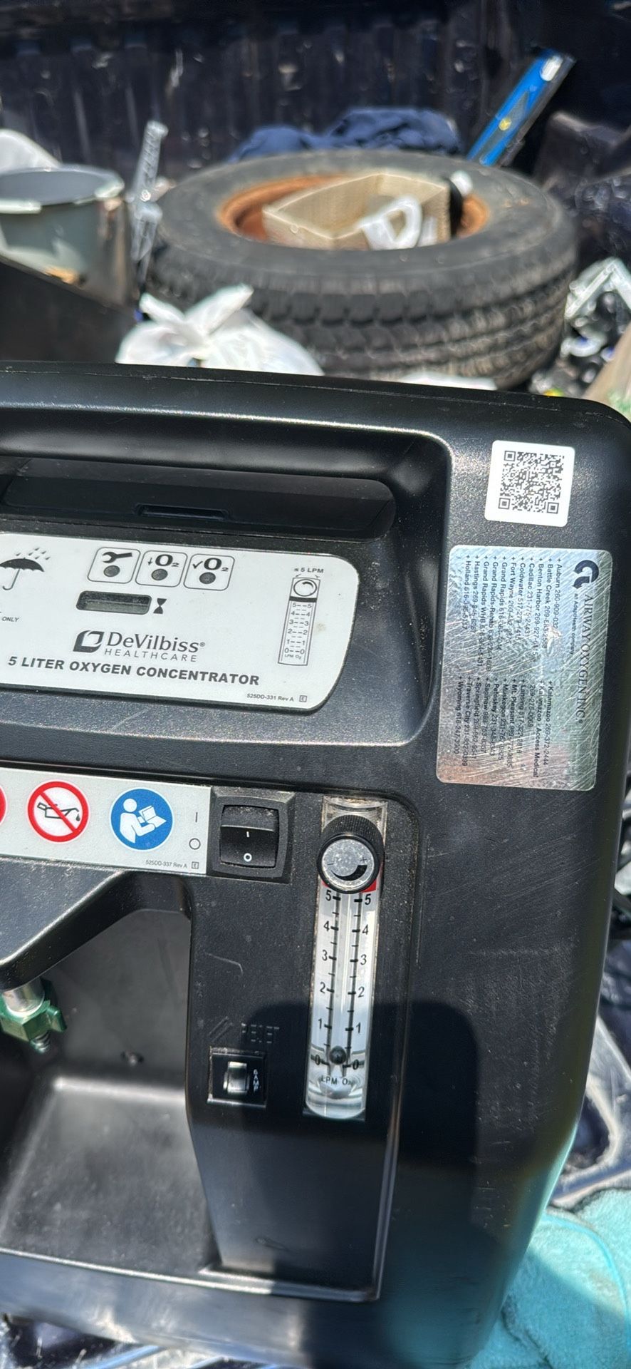 DeVilbiss 5 Liter Oxygen Concentrator — Only 140 Hours — Works Great — $200 OBO