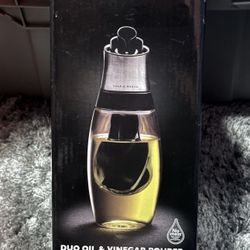Cole & Mason Duo Oil & Vinegar Pourer Stainless Steel Glass Dishwasher Safe
