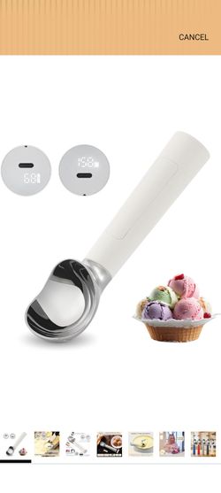 Electric Ice Cream Scoop with Temperature Display