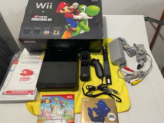 Nintendo Wii new super mario bros bundle Cib
