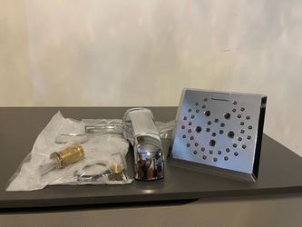 Delta Chrome Square Body Spray Jet with Hardware