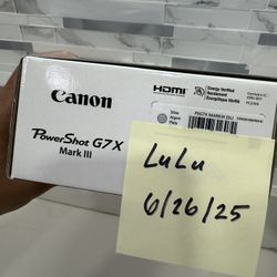 Canon PowerShot G7X Mark III (SILVER) (New, Unopened)