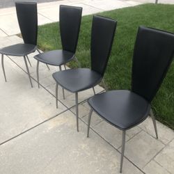 4 Black Chairs