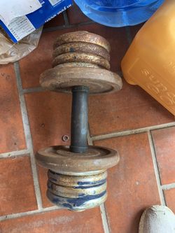 Barbell with weights