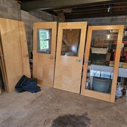 SOLID WOOD OFFICE DOORS CORPORATE BUSINESS ***WOW***