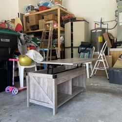 Coffee Table With Pull-out Top