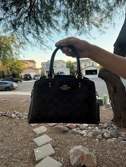 Coach Mara Satchel Purse in Signature Canvas