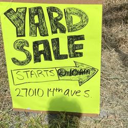 Yard sale WEEKEND