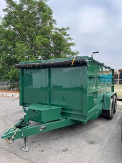 2026 Sky Trailers Dump Trailer / Hydraulic Dump 8.5X14X4 Light Duty Forest Green
