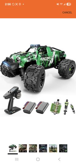 Remote Control Car RC Cars Truck for Adults Boys Age 8-12 Kids, 36KMH 1:18, All Terrain 4X4 High Speed Fast Off-Road Electric Vehicle,Full Proportiona
