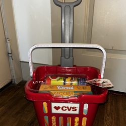 NEW CVS SUPERMARKET KIDS SHOPPING CART 
