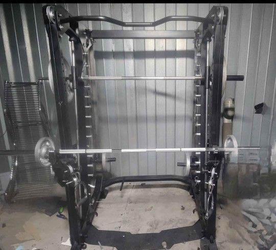 ALL-IN-1 Smith machine, cable crossover, Belt Squat and power cage