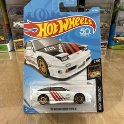 🇯🇵 HOT WHEELS 2017 - White 1996 ‘96 Nissan 180SX Type X - Advan Drift Race Car - Nightburnerz 7/10 - 214/365🇯🇵