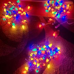 Christmas LED C9 Multicolored 50 Count String Lights 32 Feet Long ($20 each set)