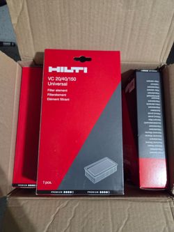 Hilti replacement wet dry filter for 2 gen hilti vacuum vc 20/40/150 universal $90 each One