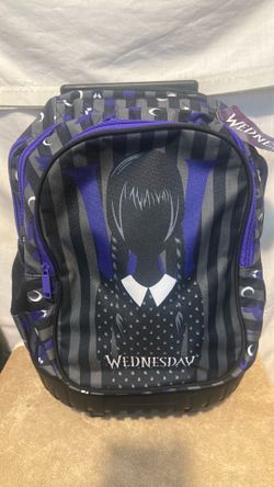 Wednesday Addams, rolling backpack Wednesday Addams, rolling backpack