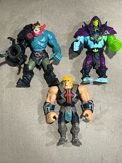 Masters of the Universe Trap Jaw & Skeletor & He-man Netflix Attack MOTU 2000