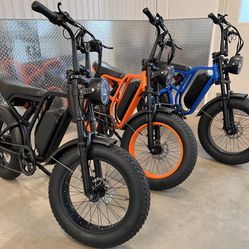 (2000W Peak)1500W Electric Scrambler Ebike, 20ah, 35mph, 25-60 Mile Range 🔐FREE HEAVY DUTY 4FT CHAIN LOCK w/Ebike Purchase