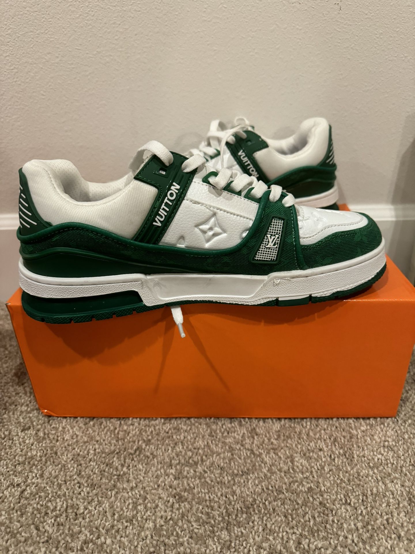 Louis Vuitton Green Trainers Size 9