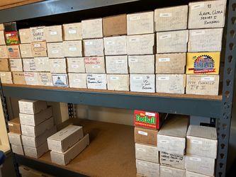 49 Complete sets of baseball & football cards for sale