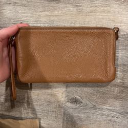 Coach Wristlet Wallet Brown 