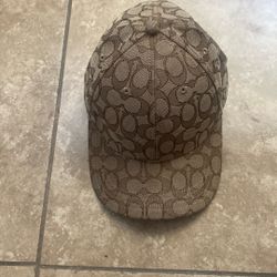 Coach Snap Back Beige Hat