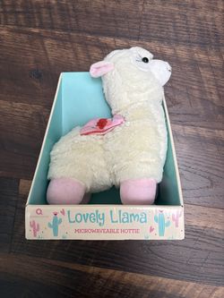 Brand new Lovey Llama microwaveable plush hottie