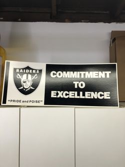 Los Angeles Raiders Poster Board
