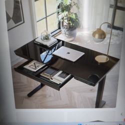 Fezibo Glass Standing Office Desk