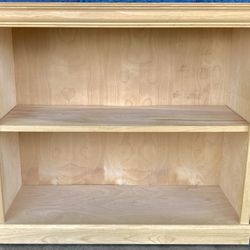 Unfinished All Wood Bookcase / Bookshelf / Storage Display Shelf