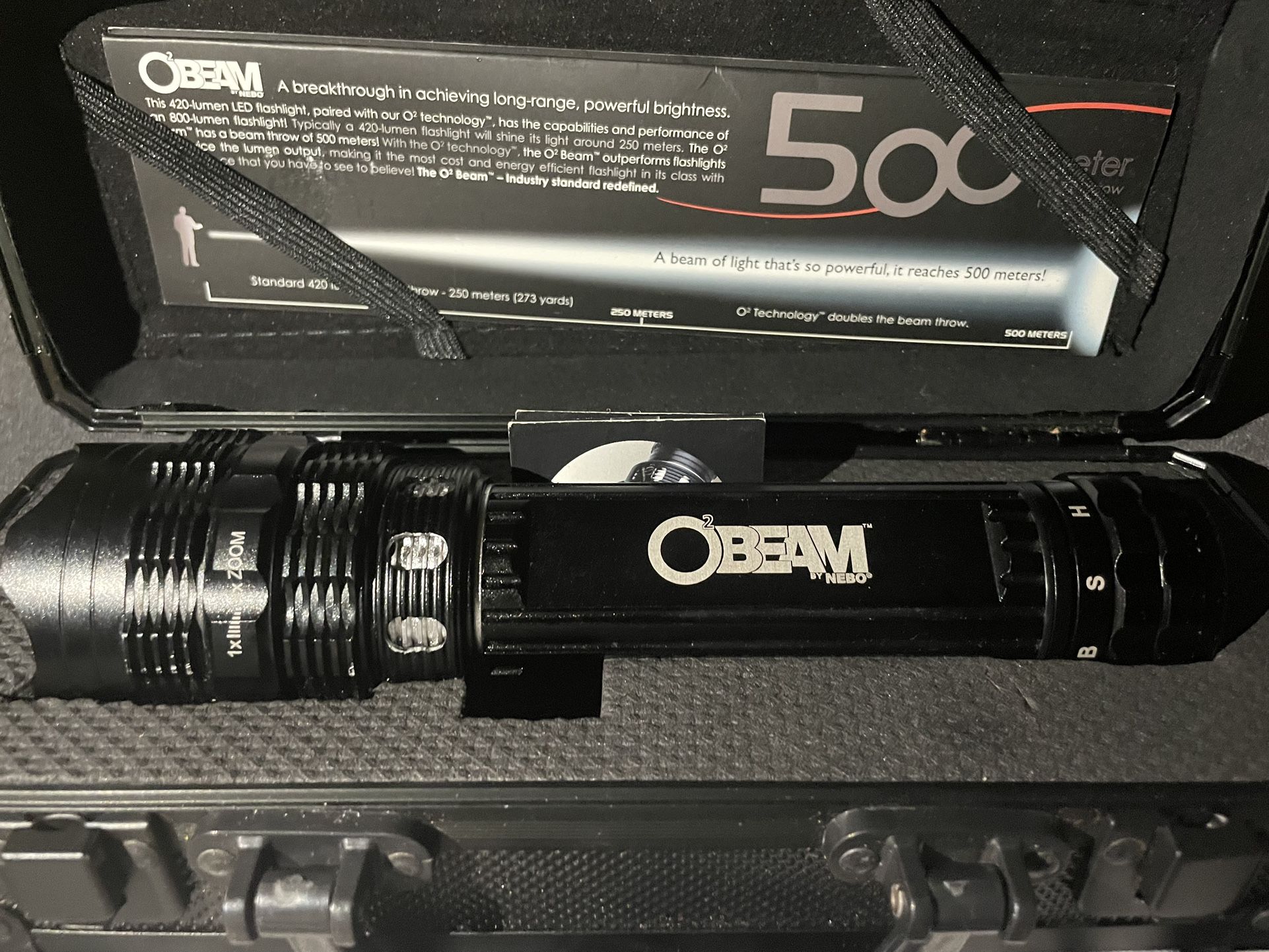 NEBO O2 Beam 420 Lumens LED Flashlight