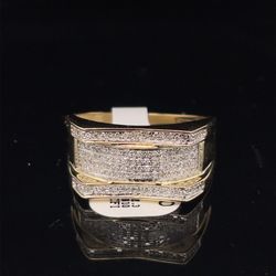 10KT Yellow Gold Diamond Ring 4.15g .33CTW Size 10 182733/5