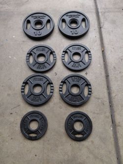 45 lbs Olympic grip plates