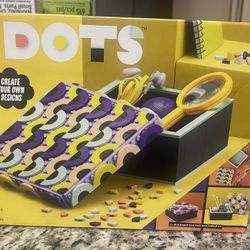 LEGO DOTS Big Box 41960 Arts and Crafts Set for Kids Aged 6 Plus, DIY Desk Tidy Organizer or Toy Jewelry Storage Tray, Decoration Creative Activity