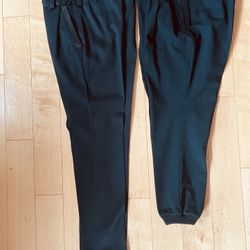 2 Pants- Black Fitted And Black Jogger XS Free 