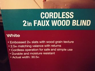 I Have 7 New Faux Wood Blinds (White)