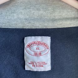 Brooks Brothers 1818 Sweater Mens Adult Large Quarter Zip Preppy Casual Cotton