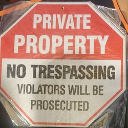 Private Property Sign ( set of 4)