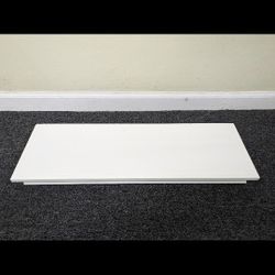 White Floating Shelf With Mounting Bracket