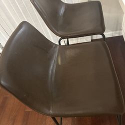 leather stools for 2