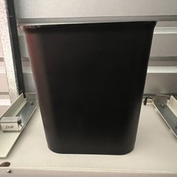 Waste Safe Fire Resistant Wastebasket . Black 